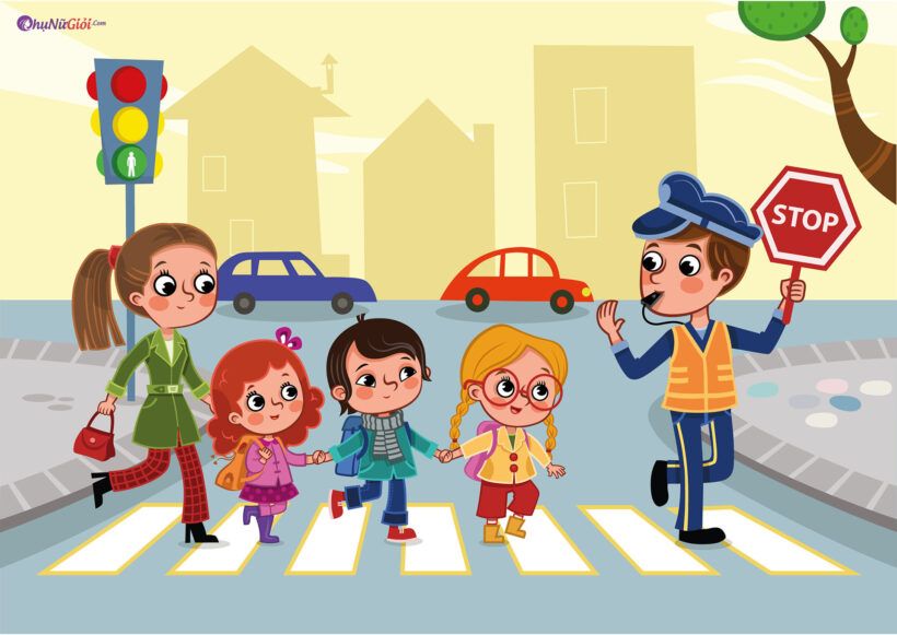 An toàn giao thông - Hướng dẫn trẻ nhỏ cách thức đi đường an toàn với một loạt các hình ảnh và ví dụ thực tế nhất. Họ sẽ học cách quan sát và giữ khoảng cách với các phương tiện giao thông, cũng như cách quan sát biển báo giao thông. Hãy xem để giúp bé của bạn cảm thấy tự tin và dễ dàng khi đi đường.